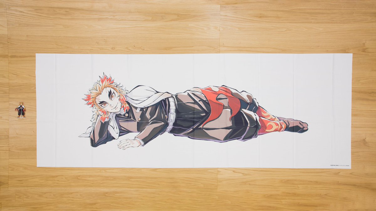 鬼滅の刃 C104 寝そべりイラストグッズ 宇髄天元 等身大布ポスター 鬼