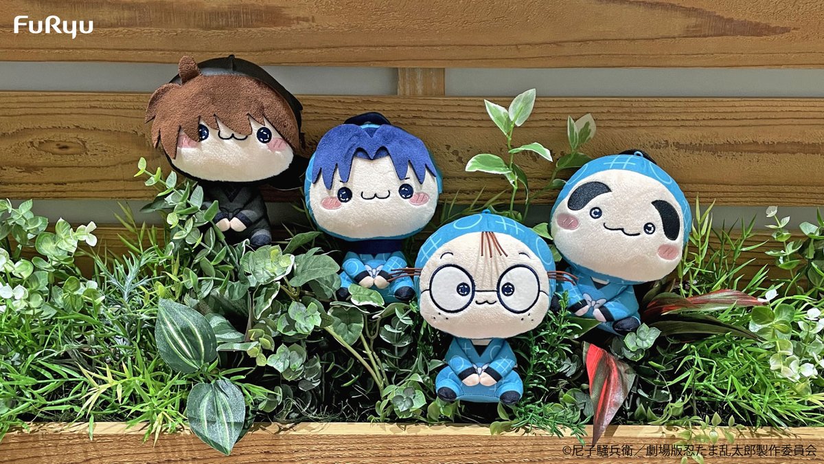 忍たま乱太郎 箔押しミニアートパネル・ぬいぐるみキーホルダー・もち