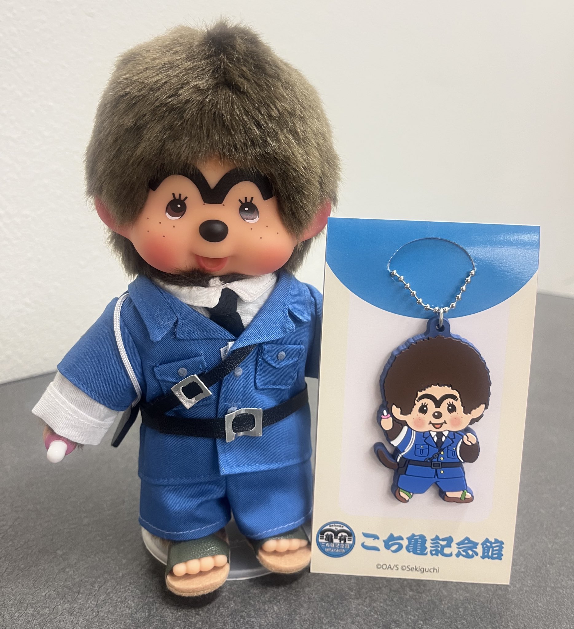 新品 こち亀 両津勘吉 モンチッチ コラボ ぬいぐるみ Sサイズ C