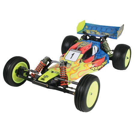 黄*星様 【レア、当時物】Team LOSIロッシXX、2WDオフロードバギー 黄