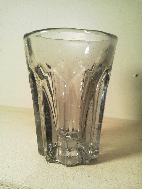 剣菊型吹き硝子コップ 剣菊型吹き硝子コップ 昭和初期の復刻グラスは