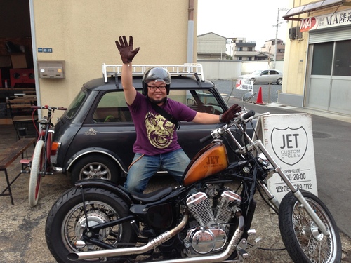 ビラーゴ250 純正タンクカスタムペイント