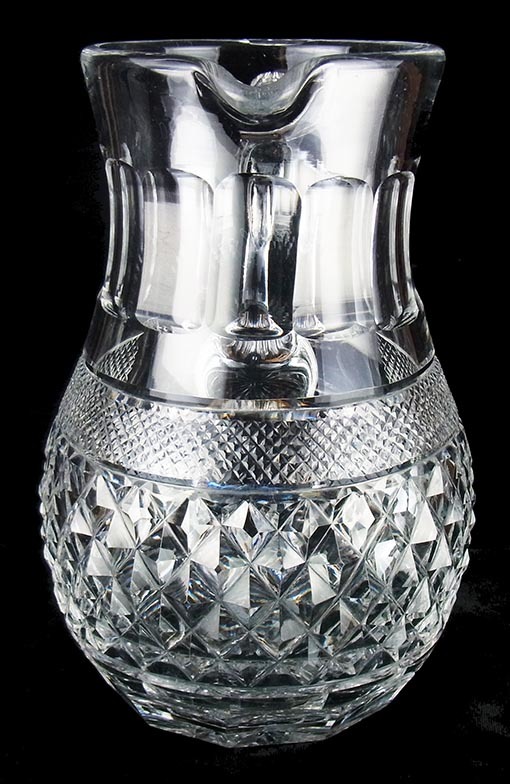 フランス19世紀 オパールガラス ホワイト水差しカップ付き フランス19