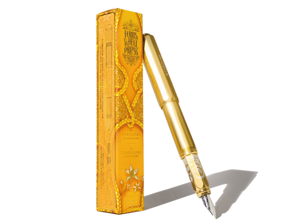 アルミカルーセル万年筆 - Plaited Gold Tress -（プレイテッド