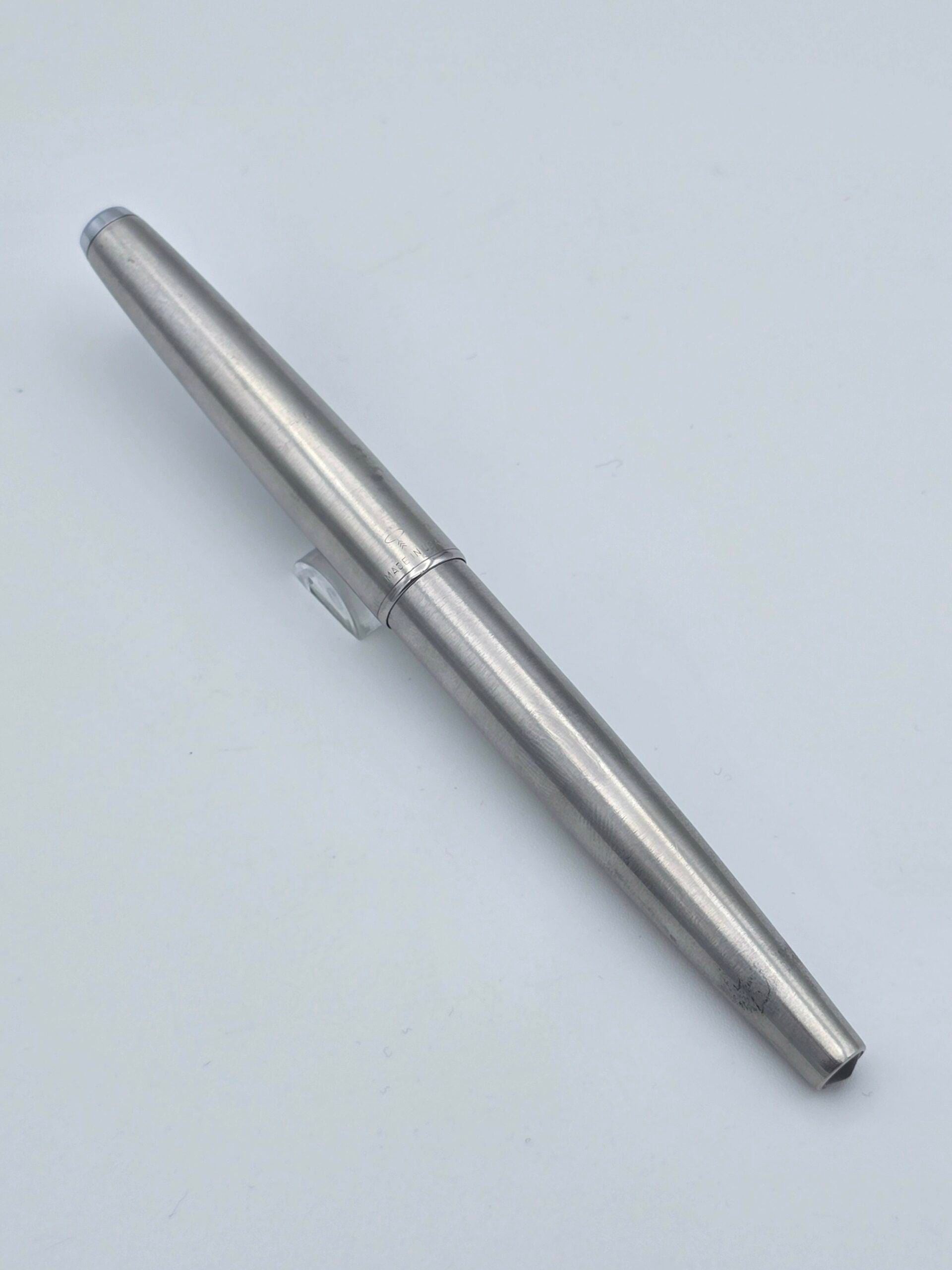 Parker 61 Fighter Silver - 14k Medium Nib - Pen Realm