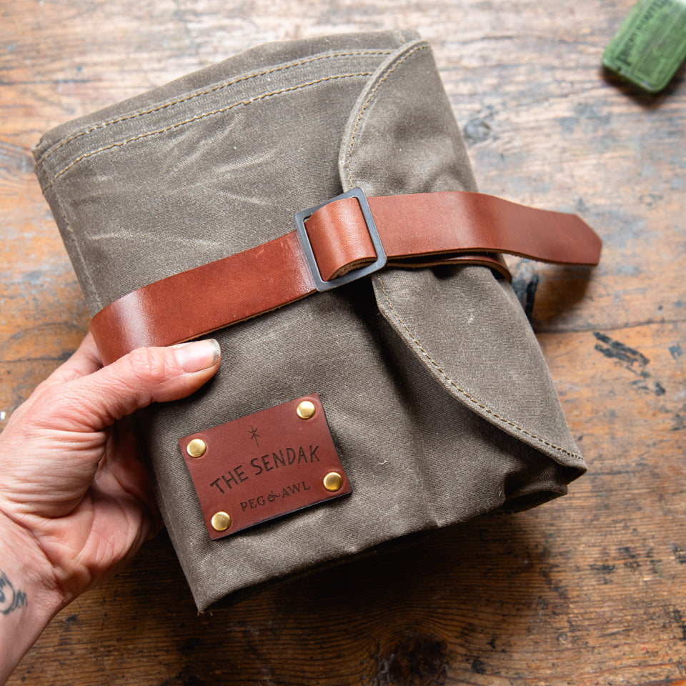 Sendak Waxed Canvas Artist Roll – Peg and Awl