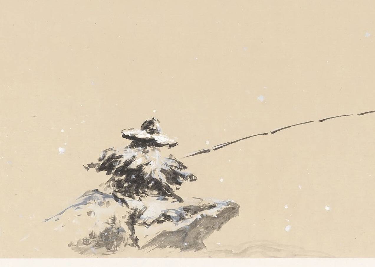 水墨画 独釣寒江雪 Stream 獨釣寒江雪by 趙雨| Listen online for free