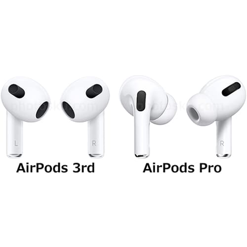 AirPods 第3世代」と「AirPods Pro」の違い - フォトスク