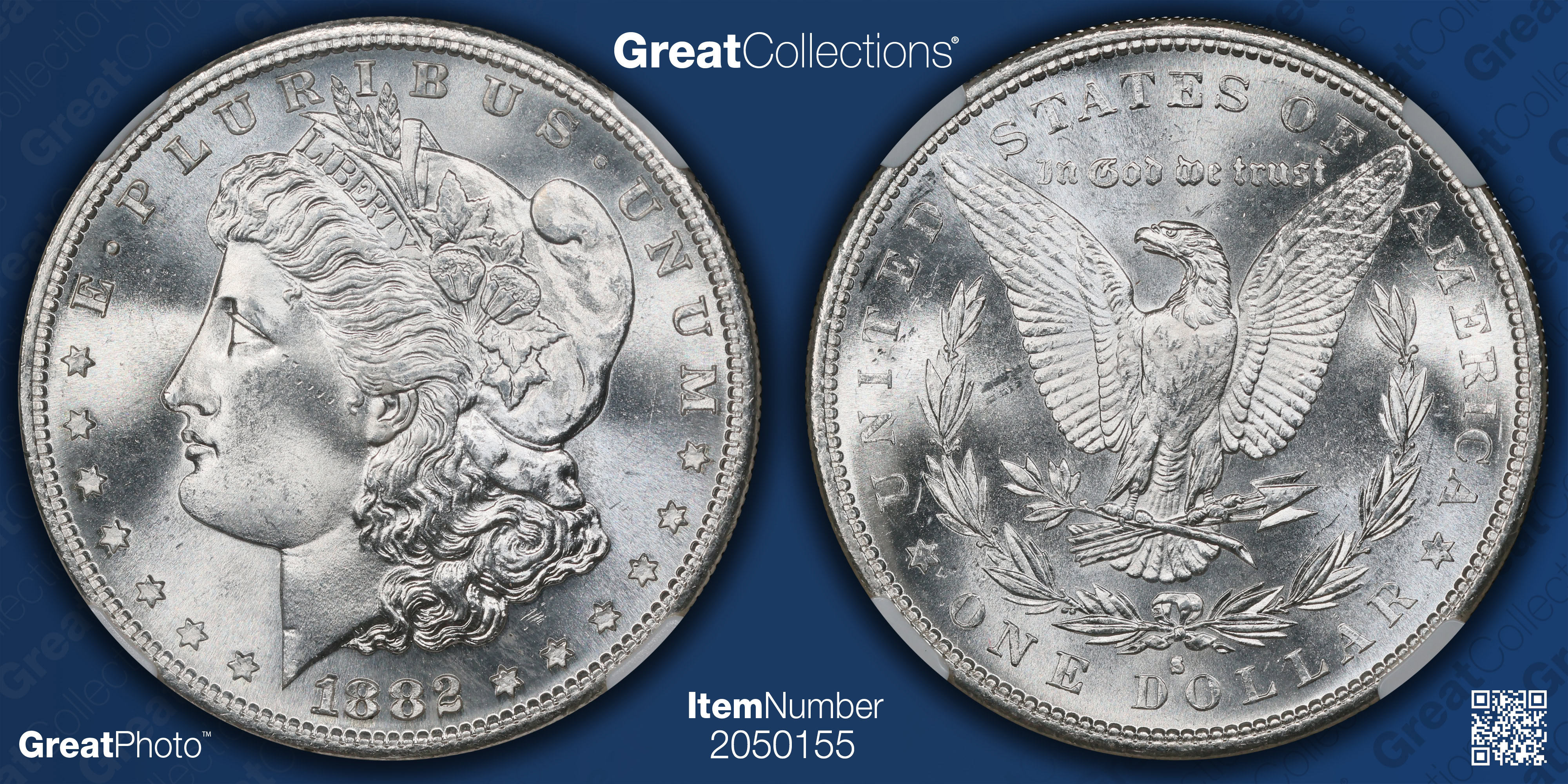 1882-S Morgan Silver Dollar NGC MS-66 (Item 2050155