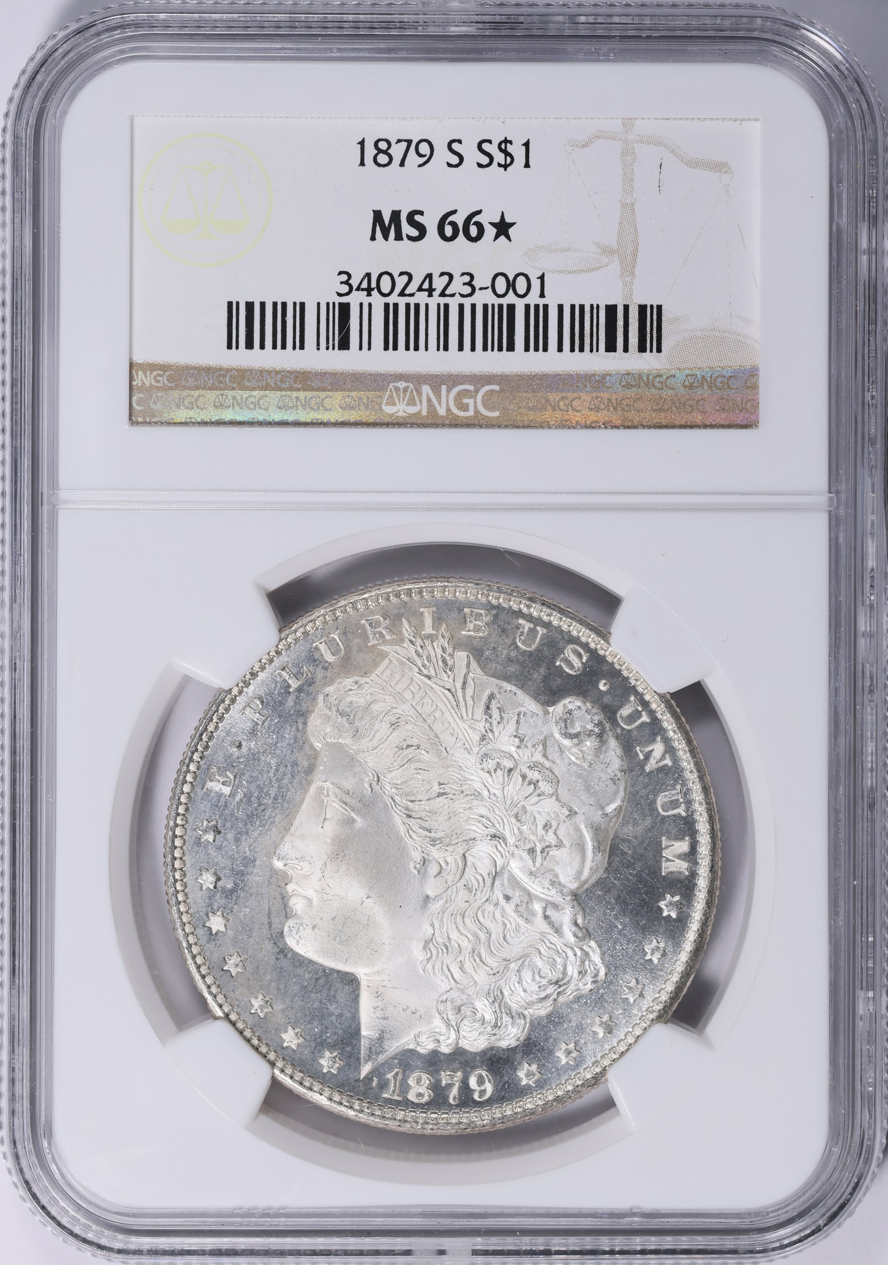 1879-S Morgan Silver Dollar NGC MS-66 ☆ (Item 2050158