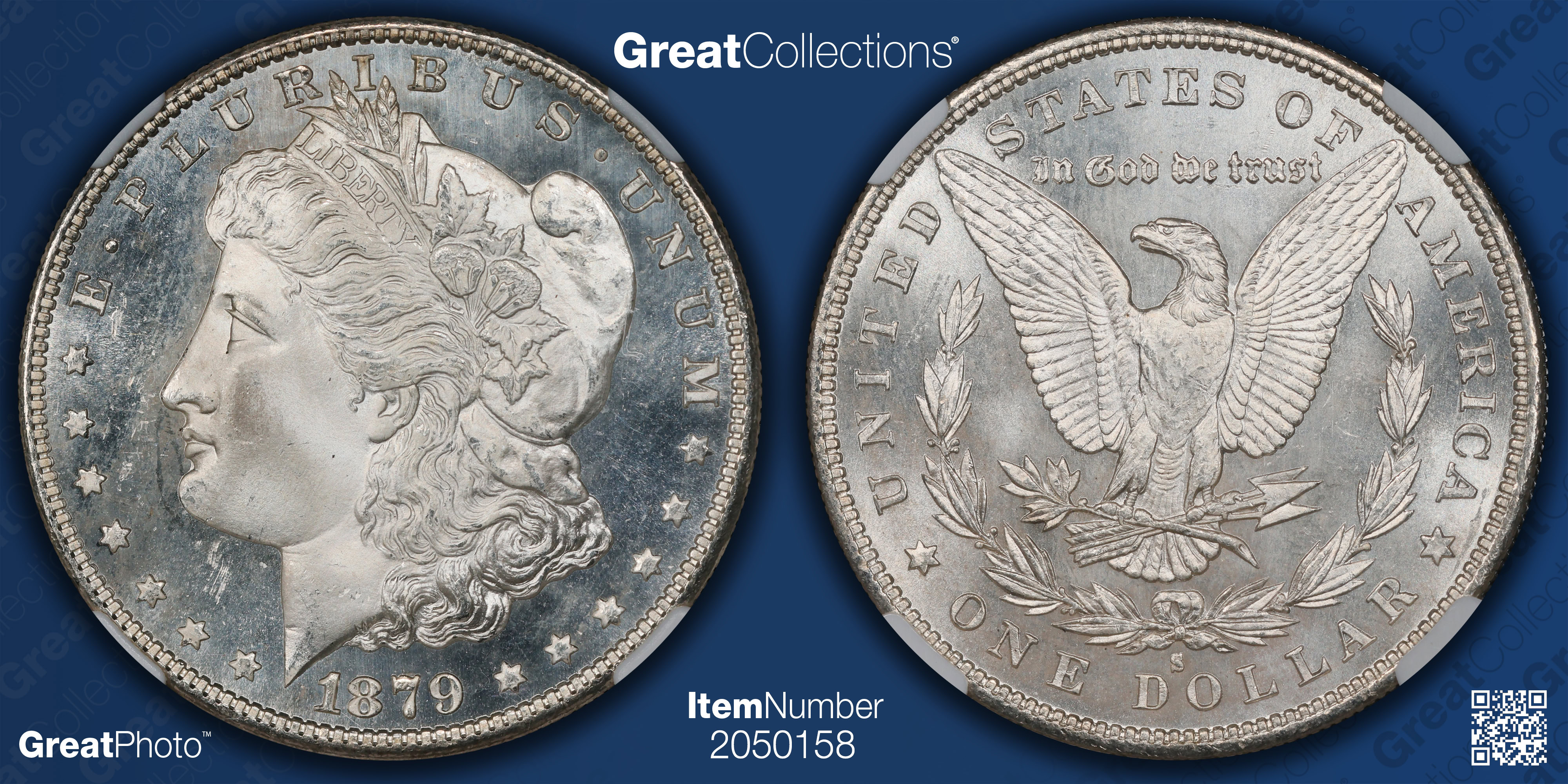 1879-S Morgan Silver Dollar NGC MS-66 ☆ (Item 2050158