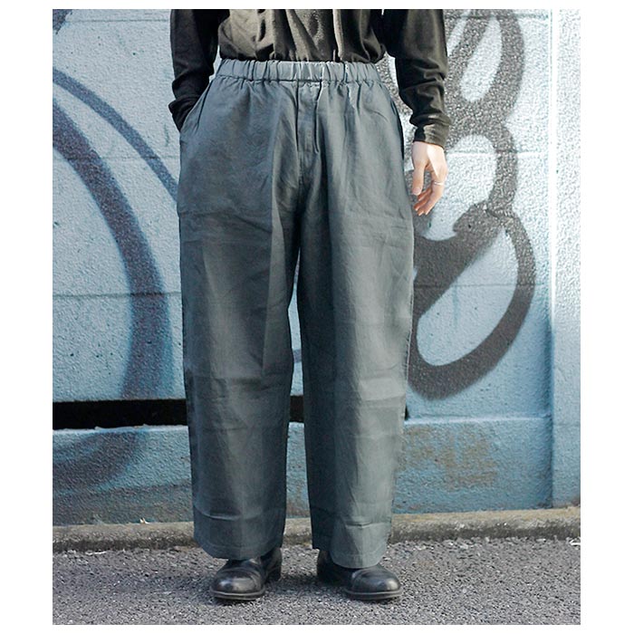 ミッタン MITTAN 大麻ワイド（草木濃染）HEMP WIDE PANTS DARK