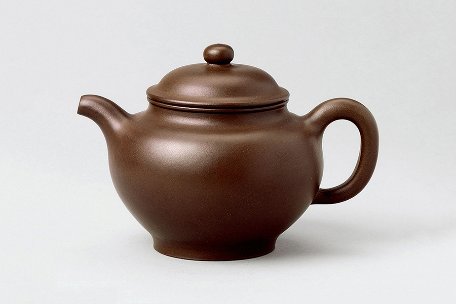 煎茶道具 中国 萍 作 師: 徐漢棠 紫砂 急須 在銘(施釉陶)｜売買され