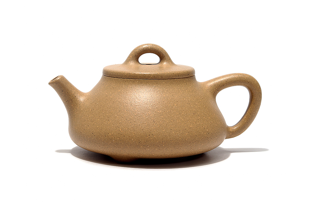 中国古美術・宜興原鉱紫泥底槽清泥石瓢急須・紫砂