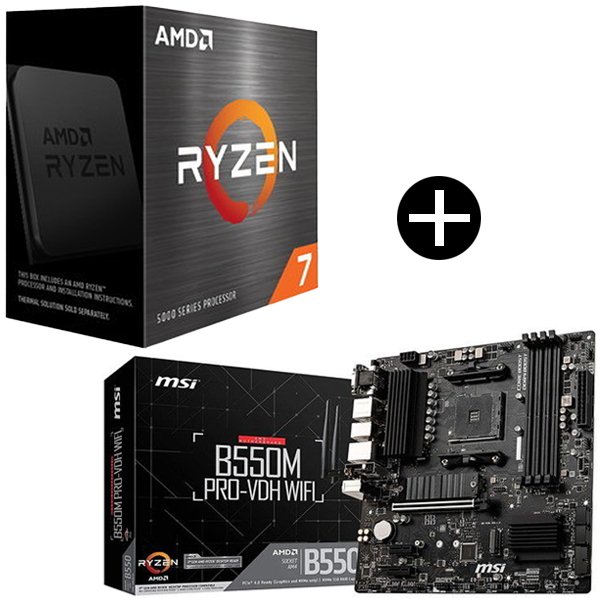 国内正規品】 AMD Ryzen 7 5700X W/O Cooler CPU + MSI B550M PRO-VDH