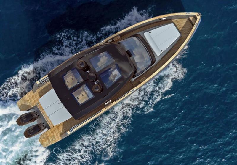 New Fjord 41 XP day boat with twin 600hp outboards