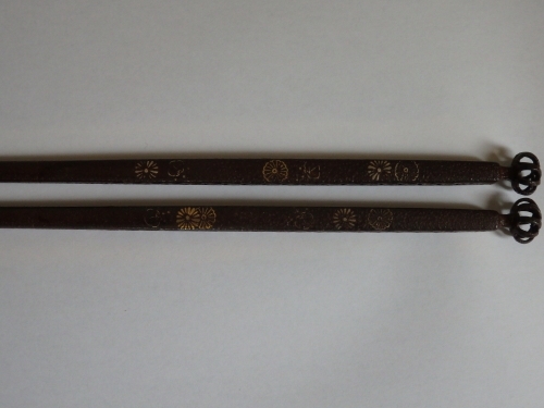 寺西宗山 象嵌火箸 と 象嵌釜釻: 世界の半分は植物界