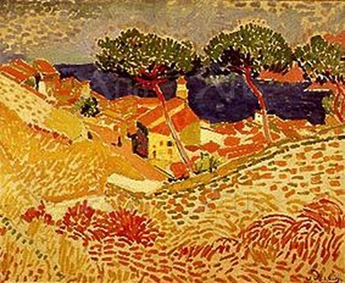 アンドレドラン 港 1905年 額装 絵画 アンドレ・ドラン（Andre Derain