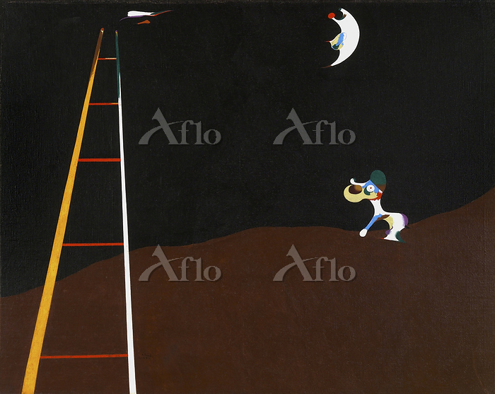 ジョアン・ミロ 「月に吠える犬」 [230637113]のアート作品 - アフロ