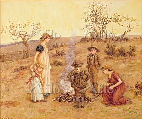 アンティークプリント 1885年 ケイトグリーナウェイ 80M370 Printed