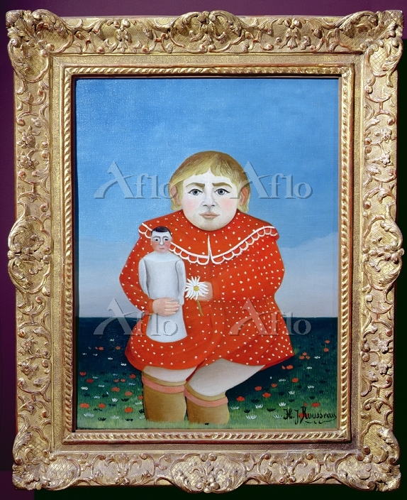 アンリ・ルソー 「人形を抱く子ども」 [14124300]のアート作品 - アフロ