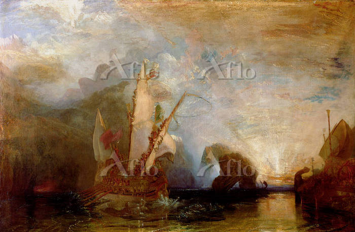 ターナー「ポリュフェモスを嘲るオデュッセウス」 [72920]のアート作品