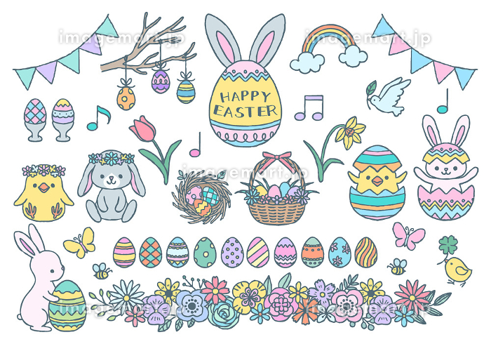 手描きイラスト オリジナル『イースター2023』 B5 手描き イースター