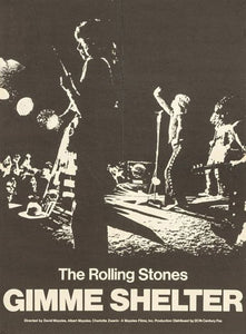 Shop The Rolling Stones - Gimme Shelter Original 1970 Vintage Poster