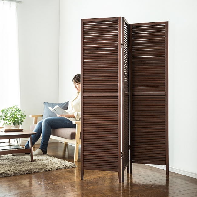和室に合う障子風と天然木を使用した3連パーテーションを11月22日発売