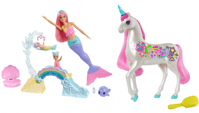 バービー マーメイドのベビーシッターセット」 「バービーのキラキラ