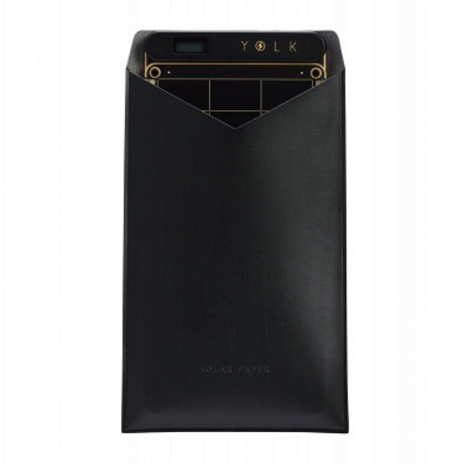 世界最薄！持ち運びが簡単なソーラーチャージャー 「YOLK Solar Paper