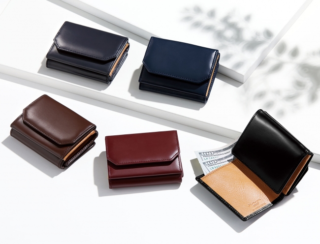 松阪牛革製「さとり」シリーズに、コンパクトさを追求したモデルが続々