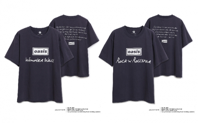 oasis×ADAM ET ROPE'の別注Tシャツコレクションの新作が発売開始
