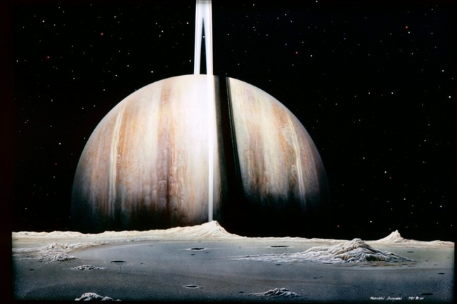 日本画 創作画 頭の中に住む宇宙 日本画 創作画 頭の中に住む宇宙 日本