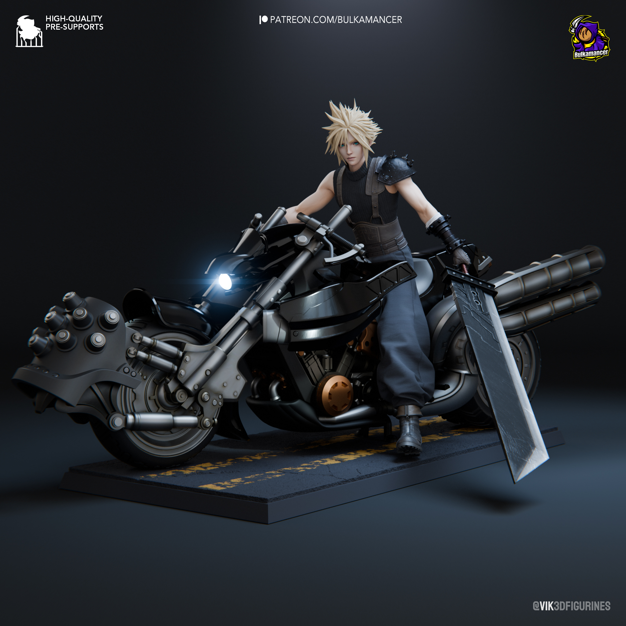 ゲームキャラクター KOTOBUKIYA Cloud Strife & Hardy Daytona Amazon