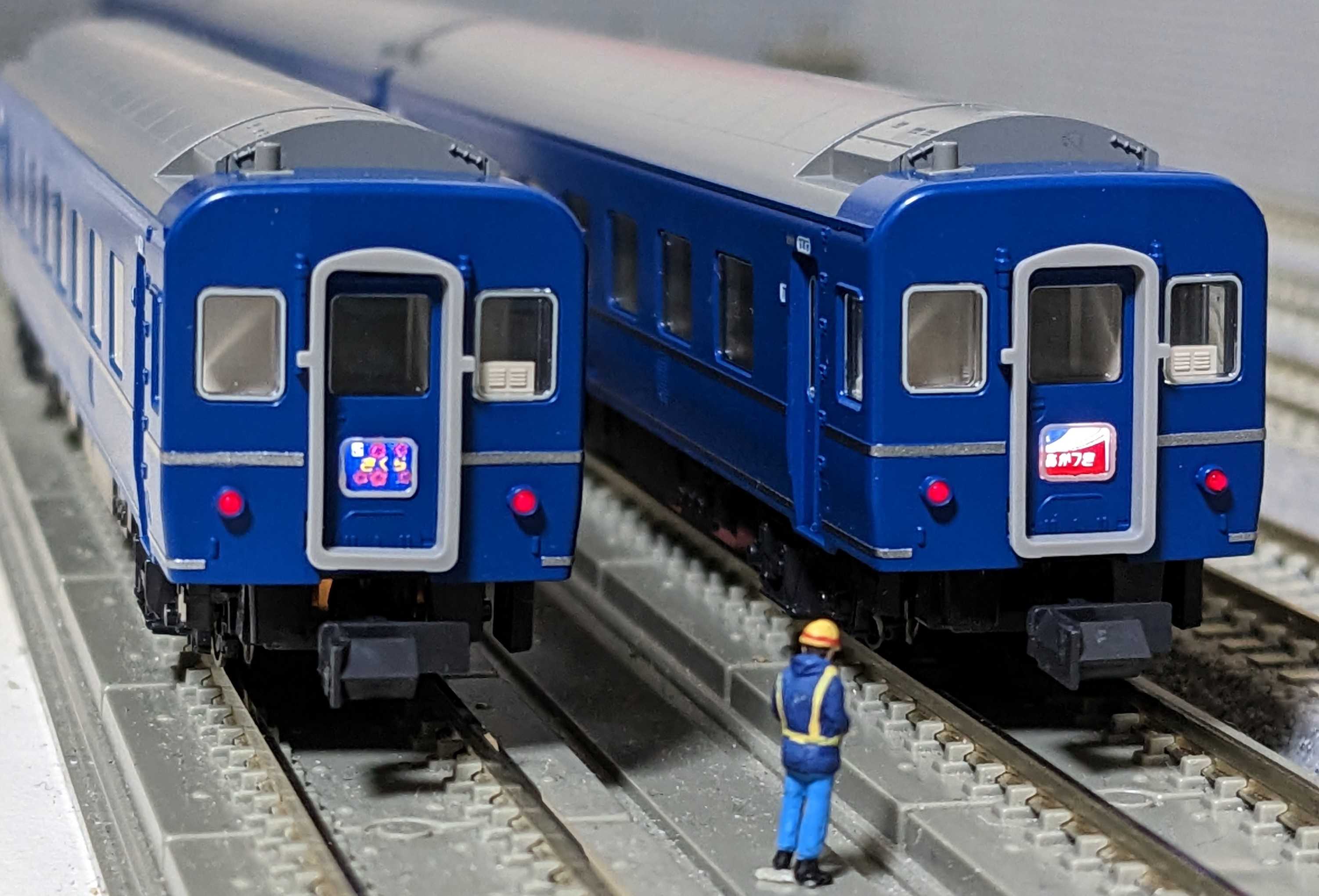 🔴入線 kato 10-1360 14系15形 寝台特急「あかつき」長崎編成7両ｾｯﾄ