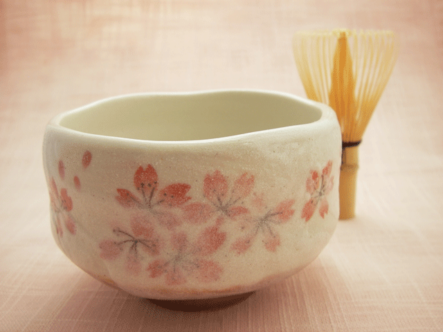 和食器 抹茶碗 ゆったり碗】優しい桜柄の食器！平安桜 ゆったり碗