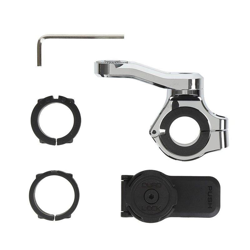 ハンドルバーマウント PRO CHROME バイク用スマホホルダー｜クアッドロック