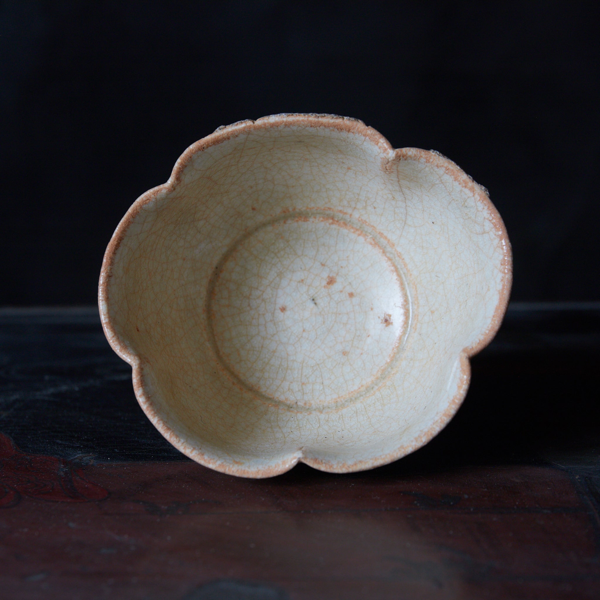 北宋の 湖田窯 影青釉 寿桃扁腹瓶 骨董磁器 古い物件q7