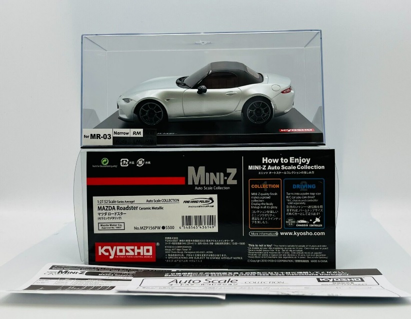 ASC MR03N-RM MAZDA Roadster Ceramic Metallic Mini-Z Autoscale Body