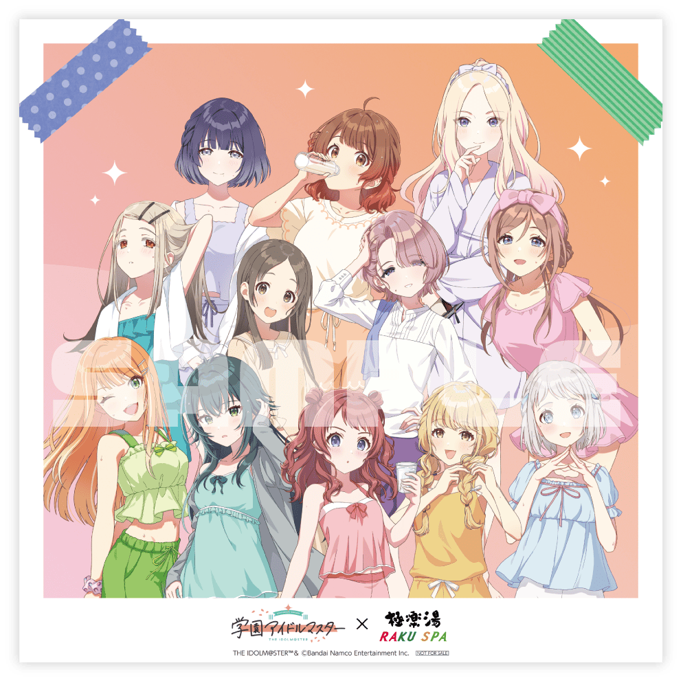 極楽湯 学マスコラボ のぼり 姫崎莉波 学園アイドルマスター学マス極楽