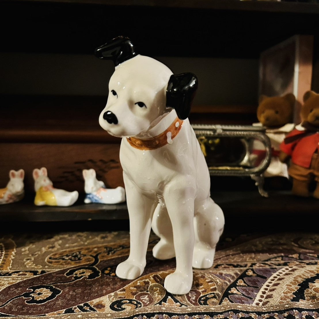 Japan Vintage Ceramic RCA Victor Phonograph Nipper Dog | RARE FIND