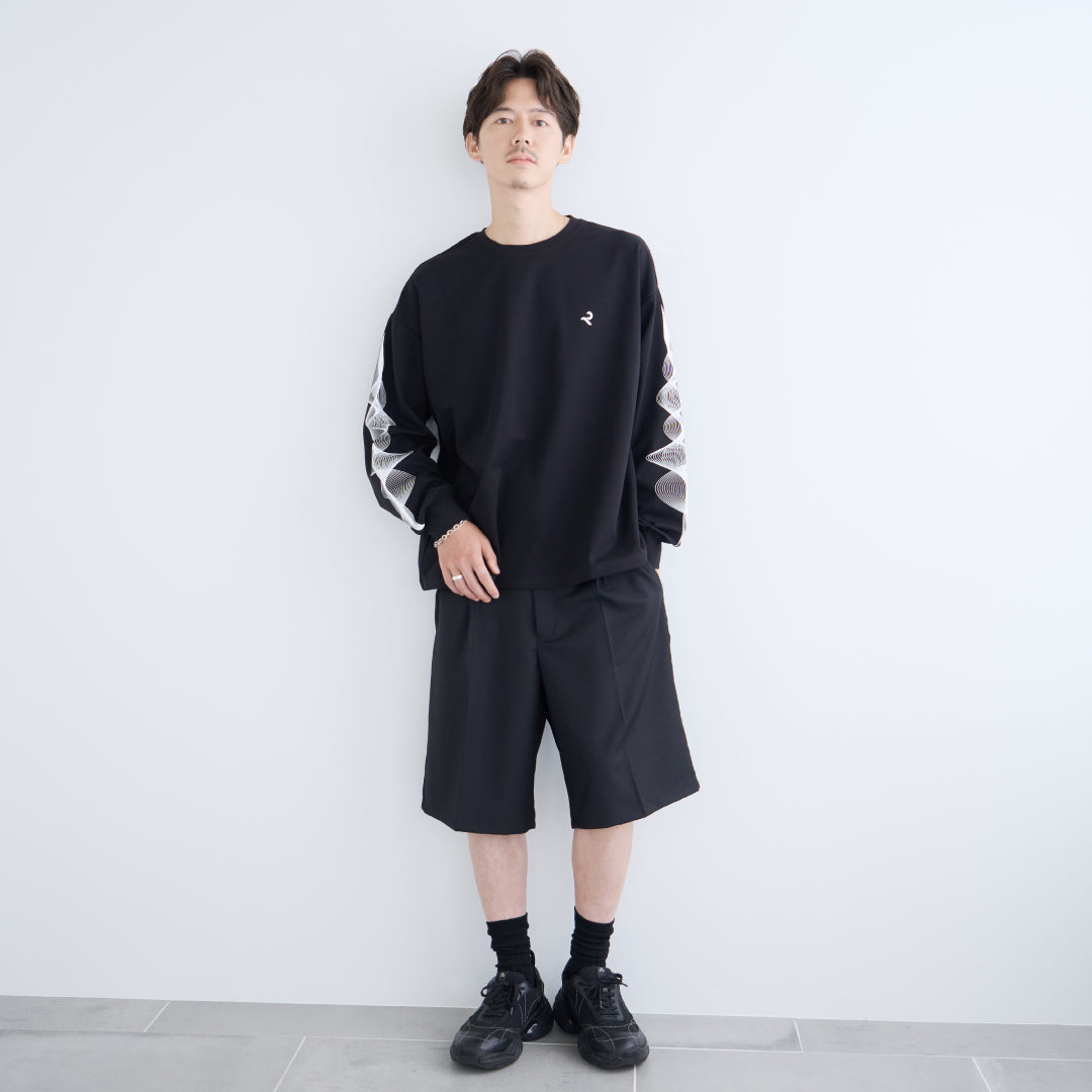 novelbright ガッキ オーバーサイズLS ロンT/ロングTシャツ 黒M