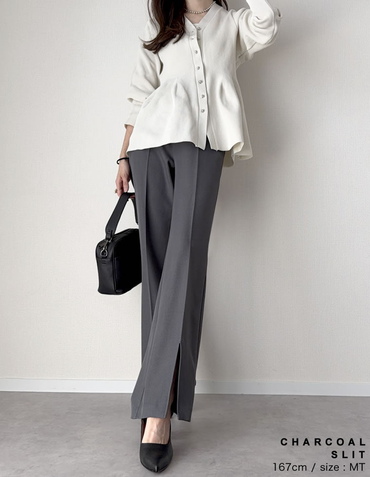 ストレッチツイルスリットパンツ - パンツ通販 | 人気レディース