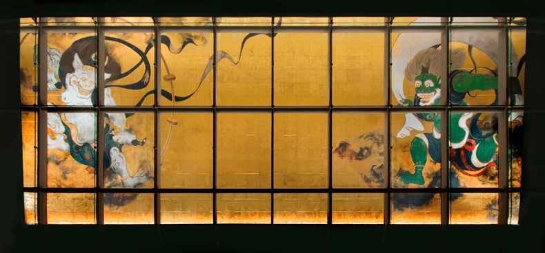 岡田美術館 風神雷神壁画「風・刻」 - 株式会社 歴清社 | REKISEISHA
