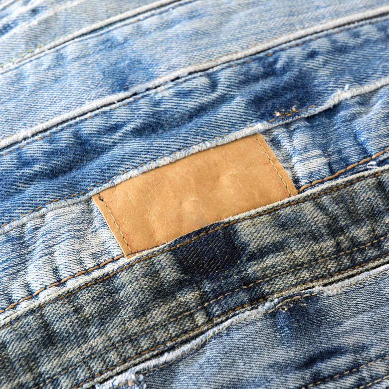 ヌードクッション付き 】パッチワーク デニムクッション 45角 45×45cm