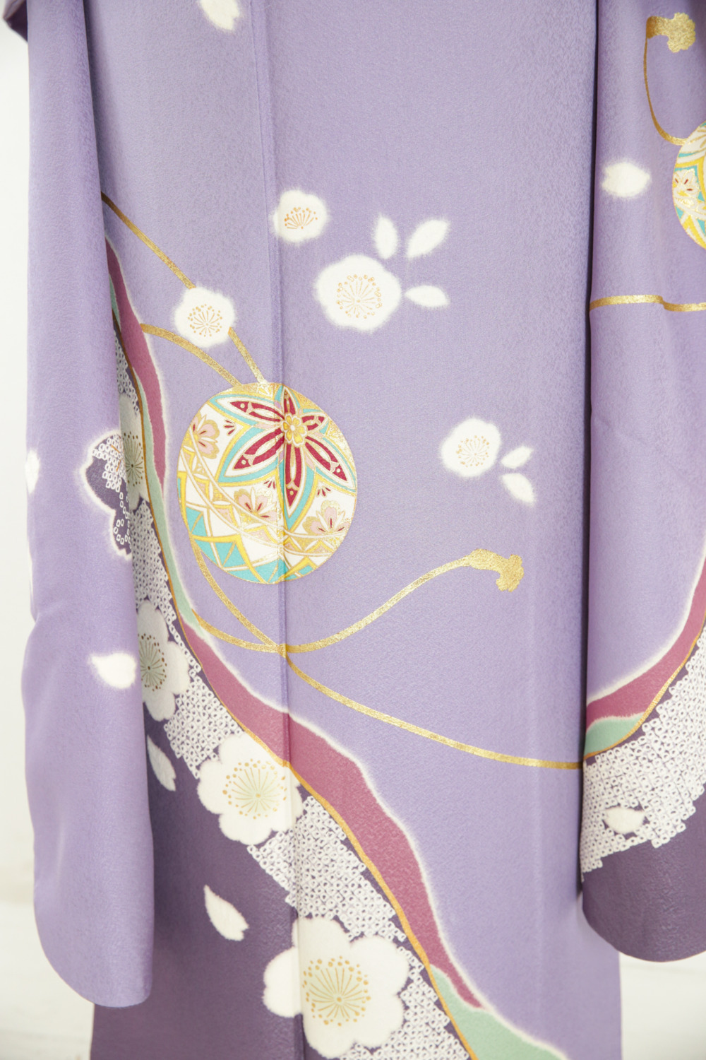 藤色鞠に桜柄振袖 - きもの六花（ricca） | 大阪市北区中崎町 | 和裁