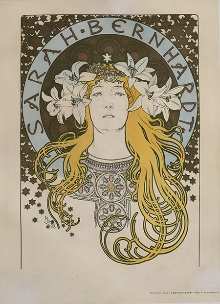 アルフォンス・ミュシャ「サラ・ベルナール」1896年 - 19世紀末の
