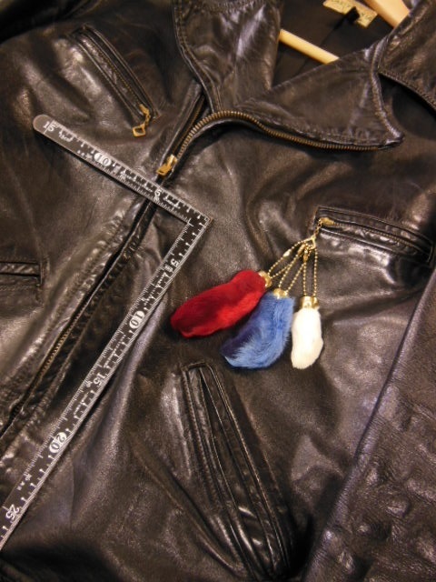 1950'S NOS LUCKY RABBIT FOOT CHARM/ビンテージ ラビットフット/青染