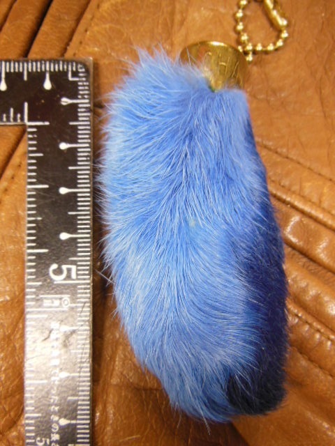 1950'S NOS LUCKY RABBIT FOOT CHARM/ビンテージ ラビットフット/青染